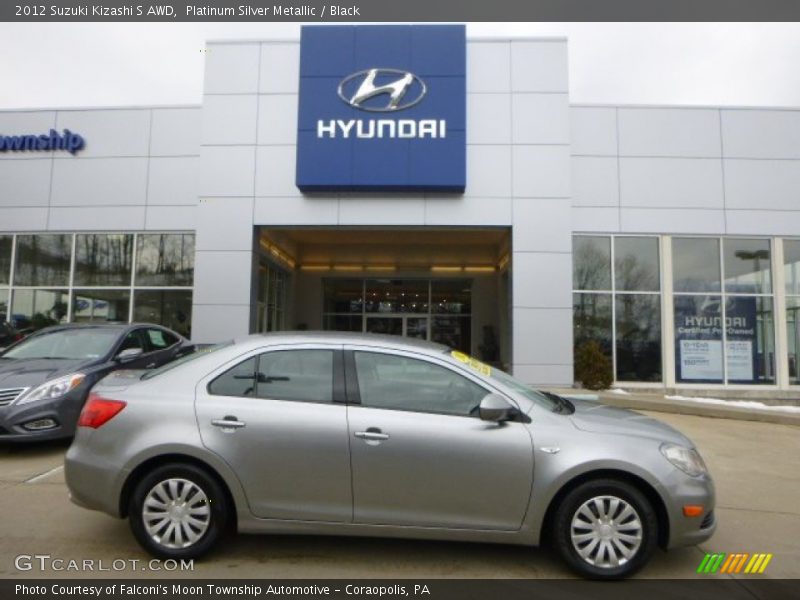 Platinum Silver Metallic / Black 2012 Suzuki Kizashi S AWD