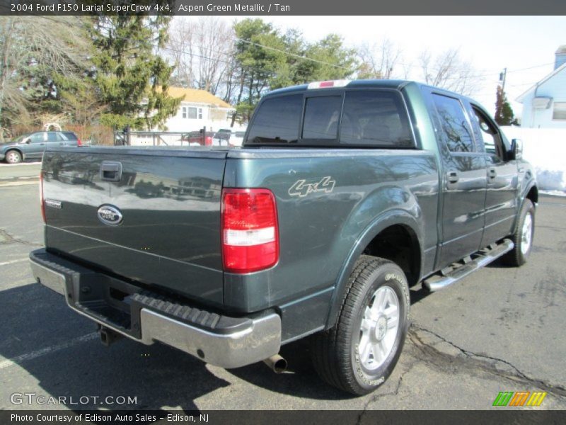 Aspen Green Metallic / Tan 2004 Ford F150 Lariat SuperCrew 4x4