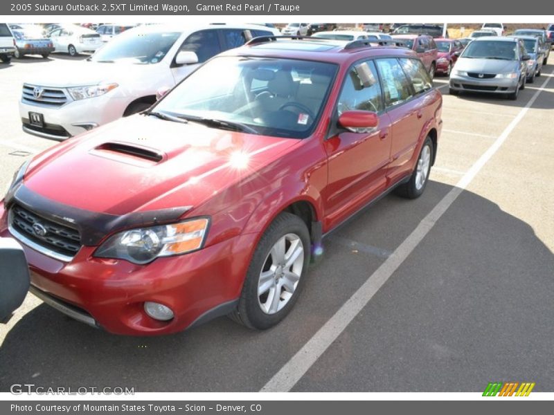 Garnet Red Pearl / Taupe 2005 Subaru Outback 2.5XT Limited Wagon