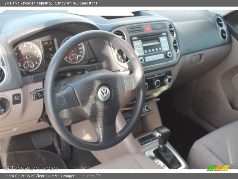 Candy White / Sandstone 2010 Volkswagen Tiguan S