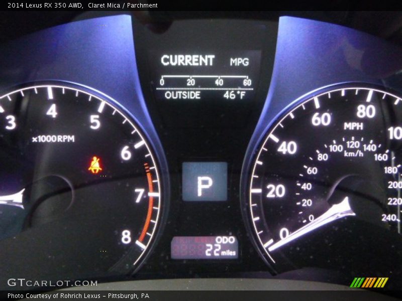Claret Mica / Parchment 2014 Lexus RX 350 AWD