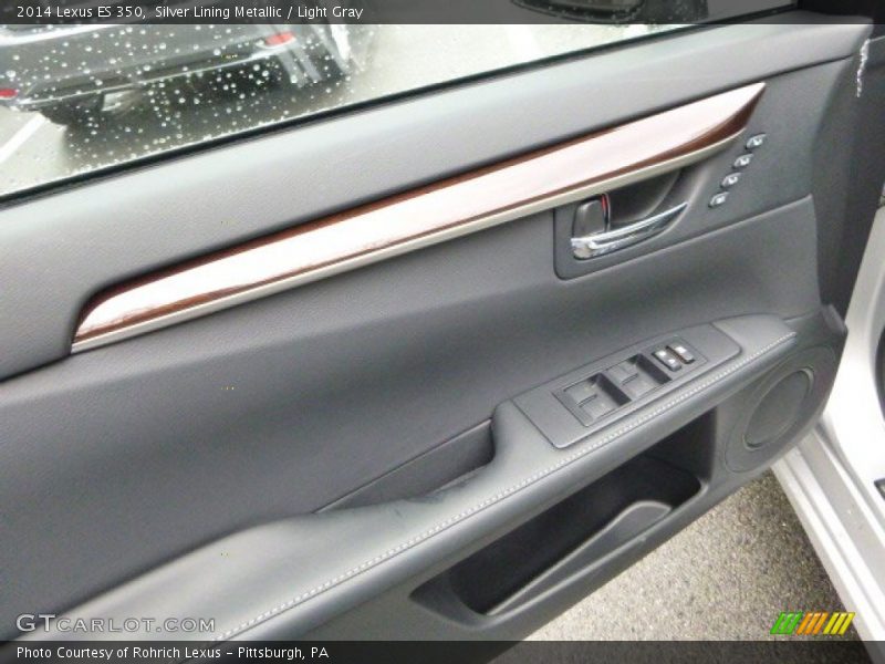 Silver Lining Metallic / Light Gray 2014 Lexus ES 350
