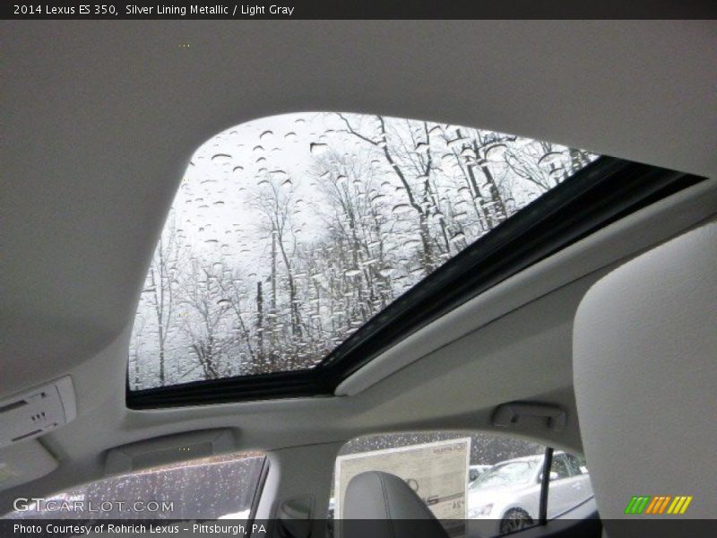 Silver Lining Metallic / Light Gray 2014 Lexus ES 350