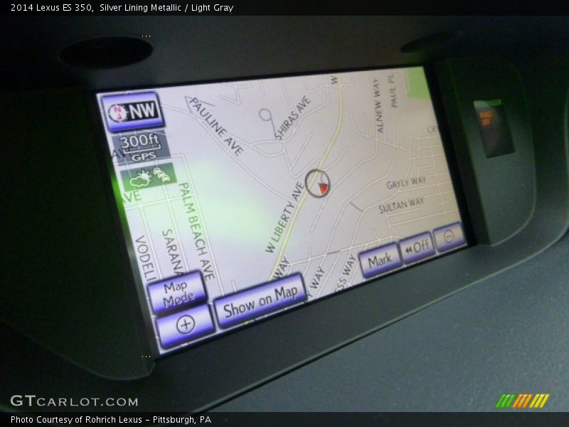 Silver Lining Metallic / Light Gray 2014 Lexus ES 350