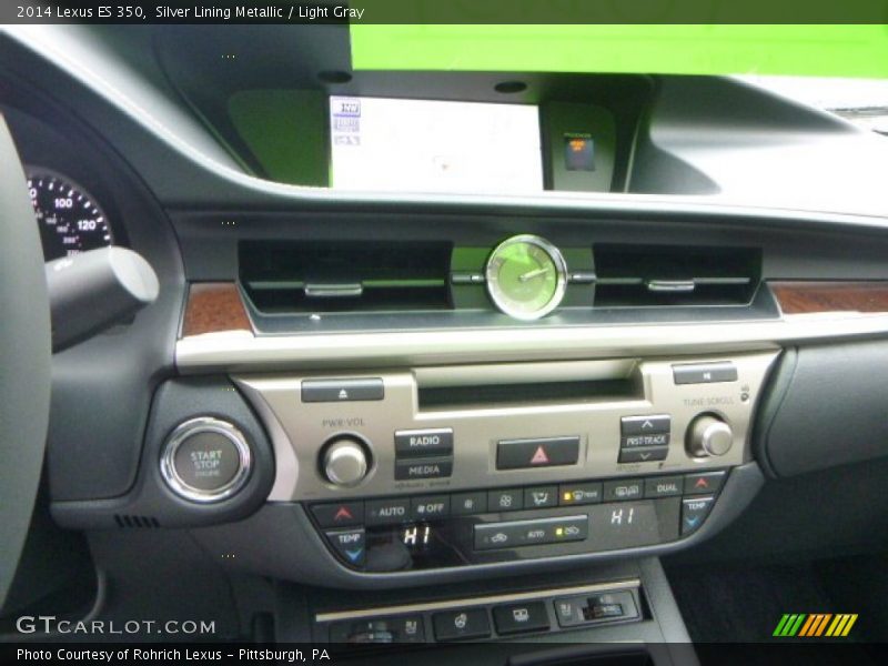 Silver Lining Metallic / Light Gray 2014 Lexus ES 350