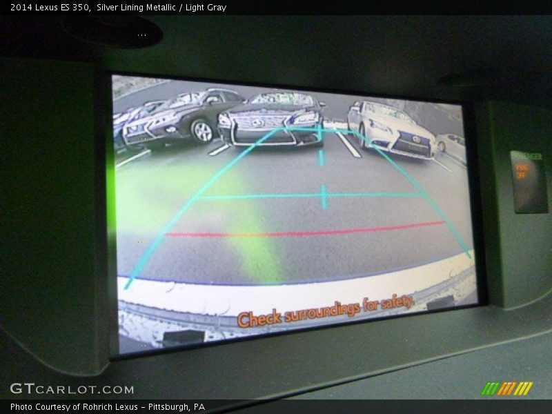 Silver Lining Metallic / Light Gray 2014 Lexus ES 350