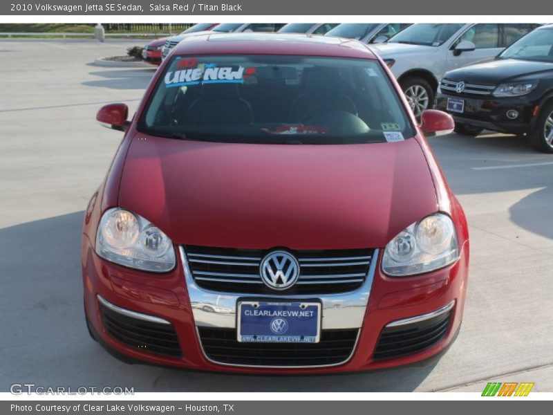 Salsa Red / Titan Black 2010 Volkswagen Jetta SE Sedan