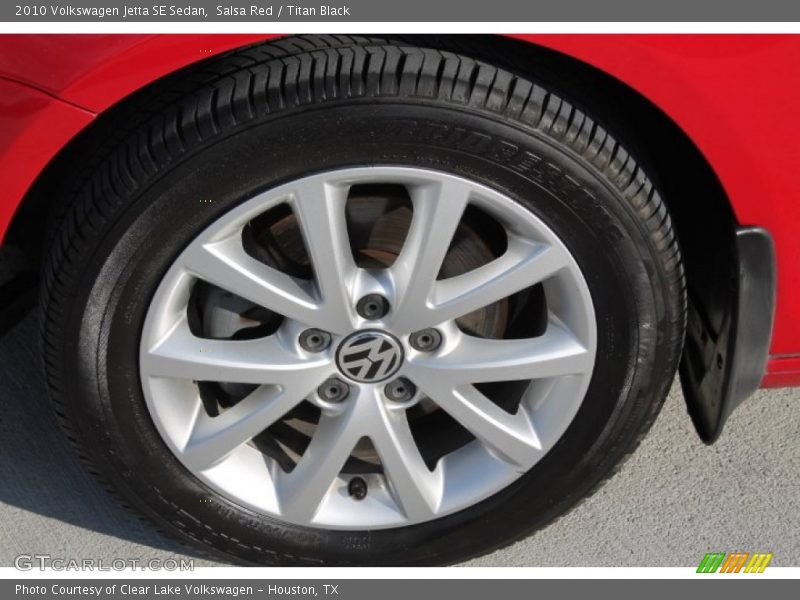 Salsa Red / Titan Black 2010 Volkswagen Jetta SE Sedan