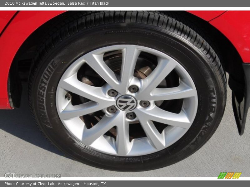 Salsa Red / Titan Black 2010 Volkswagen Jetta SE Sedan