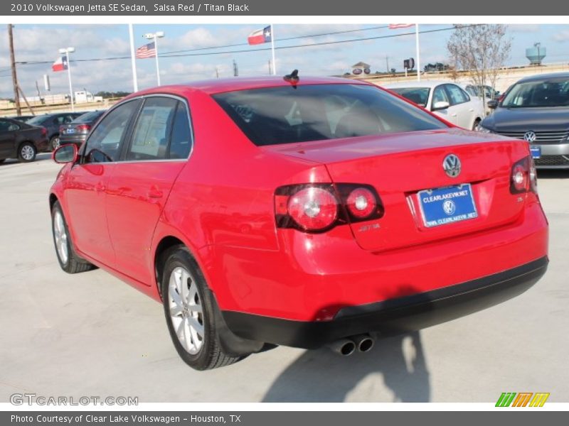 Salsa Red / Titan Black 2010 Volkswagen Jetta SE Sedan