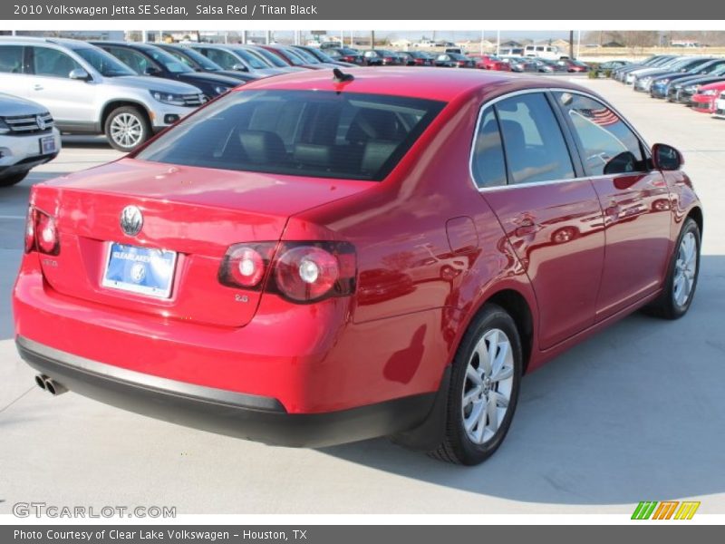 Salsa Red / Titan Black 2010 Volkswagen Jetta SE Sedan