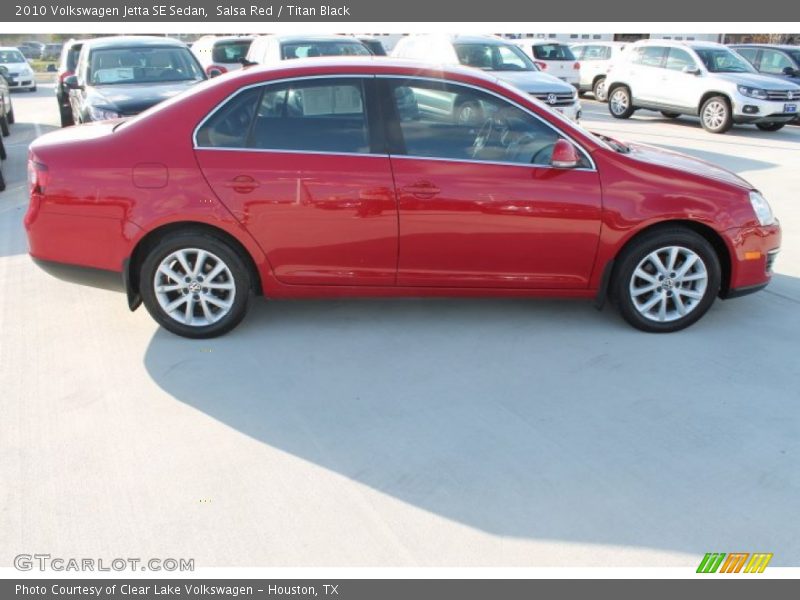 Salsa Red / Titan Black 2010 Volkswagen Jetta SE Sedan