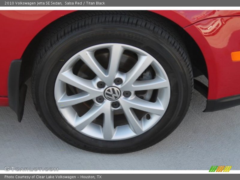 Salsa Red / Titan Black 2010 Volkswagen Jetta SE Sedan