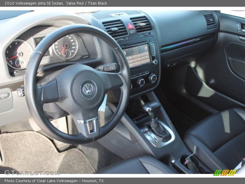 Salsa Red / Titan Black 2010 Volkswagen Jetta SE Sedan