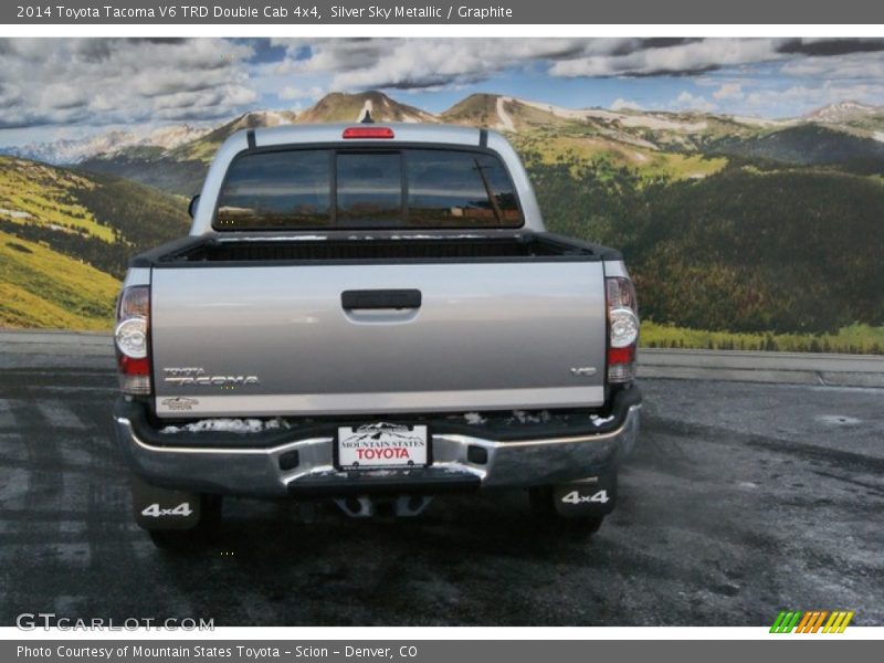 Silver Sky Metallic / Graphite 2014 Toyota Tacoma V6 TRD Double Cab 4x4