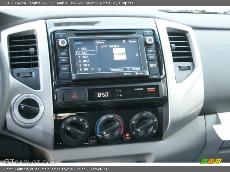 Silver Sky Metallic / Graphite 2014 Toyota Tacoma V6 TRD Double Cab 4x4