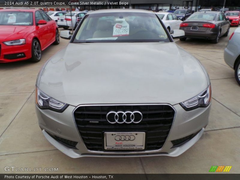 Cuvee Silver Metallic / Velvet Beige 2014 Audi A5 2.0T quattro Coupe