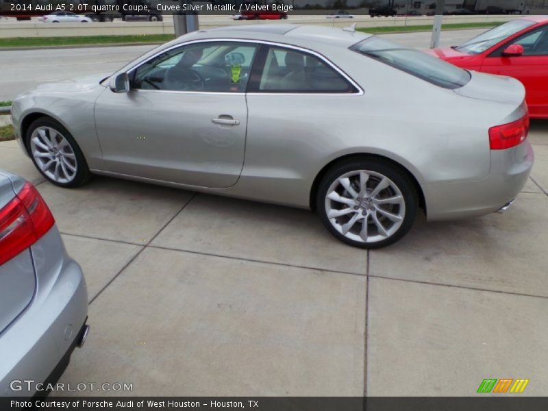 Cuvee Silver Metallic / Velvet Beige 2014 Audi A5 2.0T quattro Coupe
