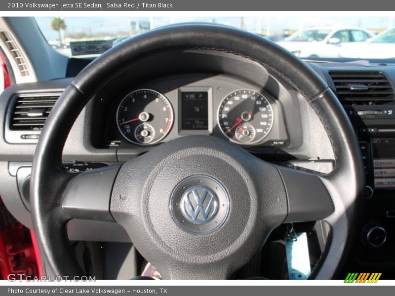 Salsa Red / Titan Black 2010 Volkswagen Jetta SE Sedan