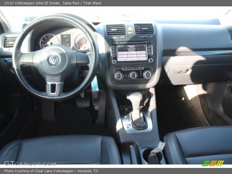 Salsa Red / Titan Black 2010 Volkswagen Jetta SE Sedan