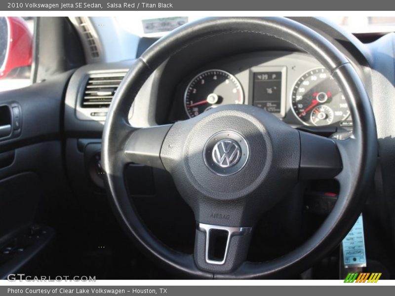 Salsa Red / Titan Black 2010 Volkswagen Jetta SE Sedan
