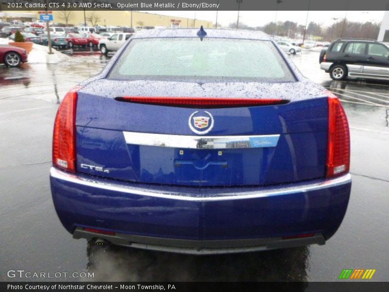 Opulent Blue Metallic / Ebony/Ebony 2012 Cadillac CTS 4 3.0 AWD Sedan