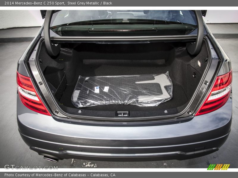 Steel Grey Metallic / Black 2014 Mercedes-Benz C 250 Sport