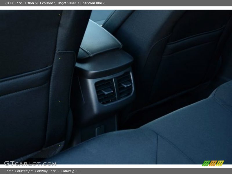 Ingot Silver / Charcoal Black 2014 Ford Fusion SE EcoBoost