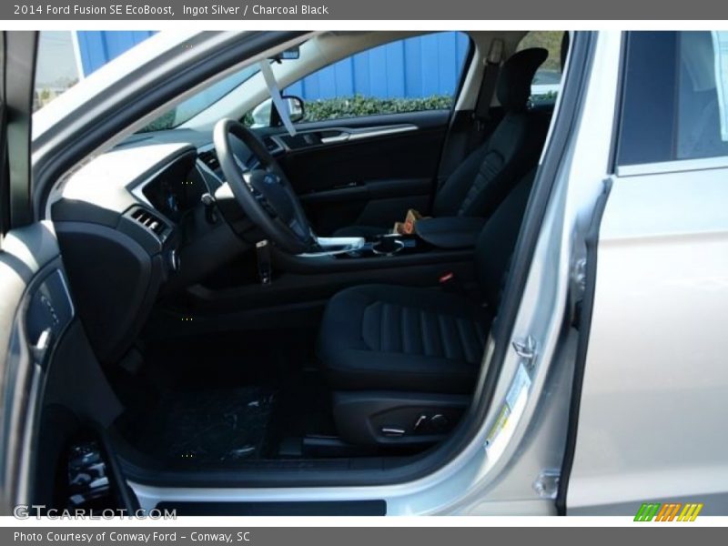 Ingot Silver / Charcoal Black 2014 Ford Fusion SE EcoBoost
