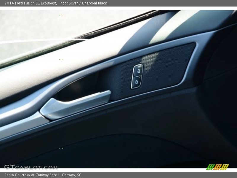 Ingot Silver / Charcoal Black 2014 Ford Fusion SE EcoBoost