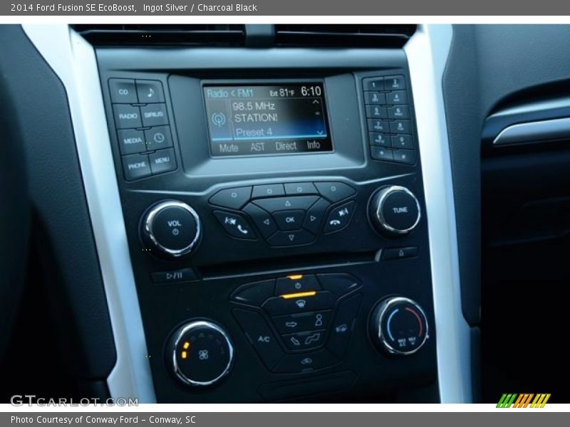 Ingot Silver / Charcoal Black 2014 Ford Fusion SE EcoBoost