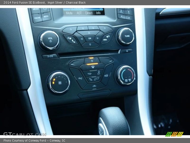 Ingot Silver / Charcoal Black 2014 Ford Fusion SE EcoBoost