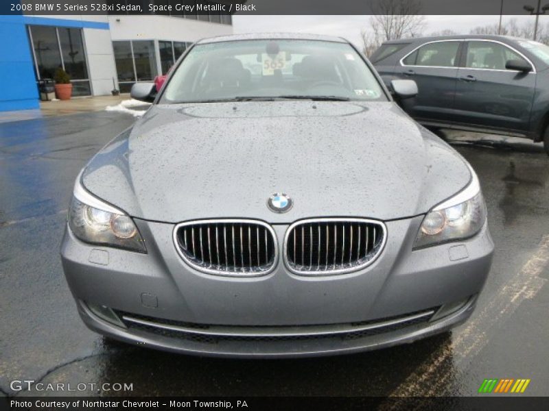 Space Grey Metallic / Black 2008 BMW 5 Series 528xi Sedan
