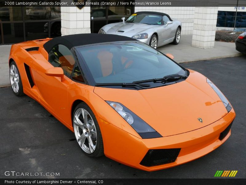 Arancio Borealis (Orange) / Nero Perseus/Arancio Leonis 2008 Lamborghini Gallardo Spyder