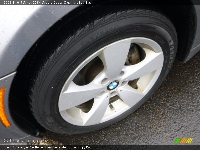 Space Grey Metallic / Black 2008 BMW 5 Series 528xi Sedan