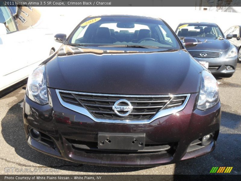 Crimson Black / Charcoal 2011 Nissan Altima 3.5 SR Coupe