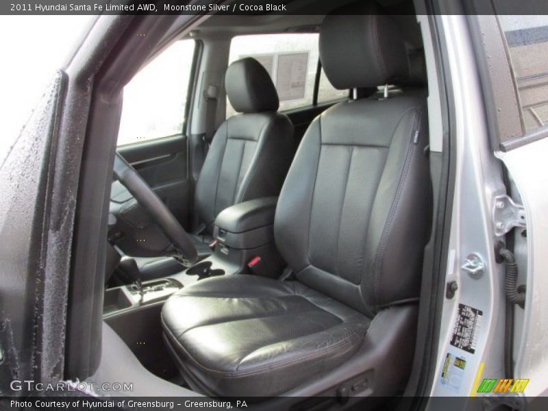 Moonstone Silver / Cocoa Black 2011 Hyundai Santa Fe Limited AWD