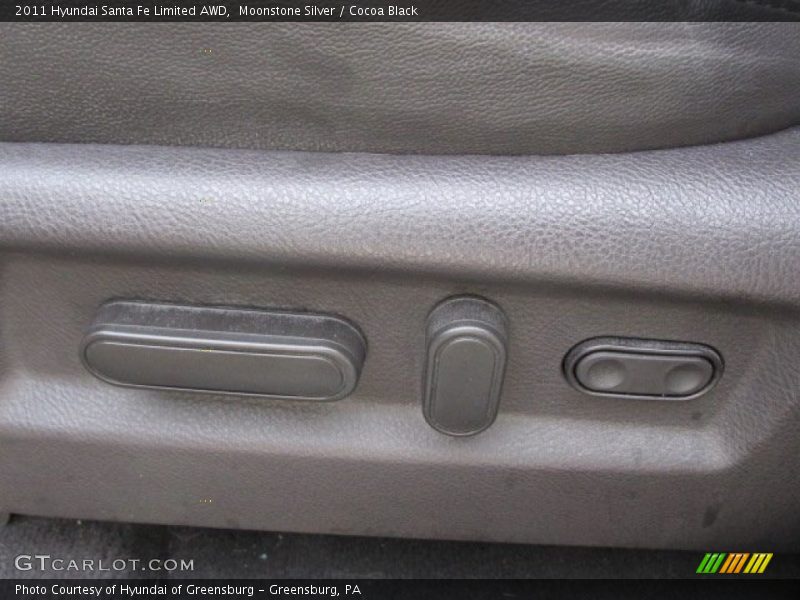 Moonstone Silver / Cocoa Black 2011 Hyundai Santa Fe Limited AWD