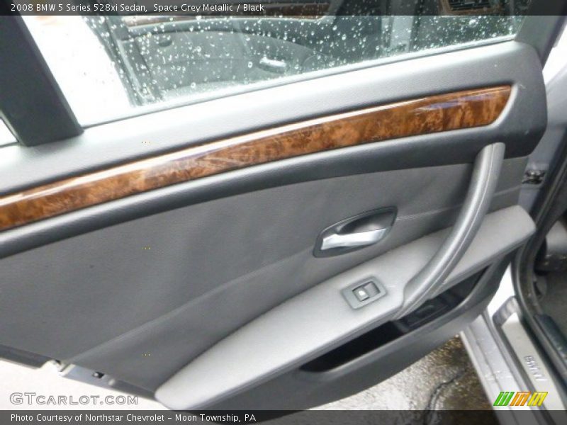 Space Grey Metallic / Black 2008 BMW 5 Series 528xi Sedan