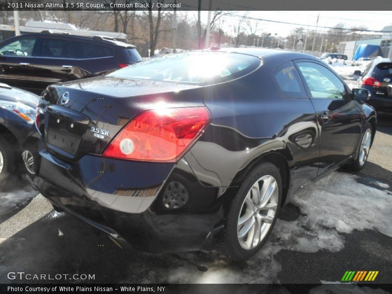 Crimson Black / Charcoal 2011 Nissan Altima 3.5 SR Coupe