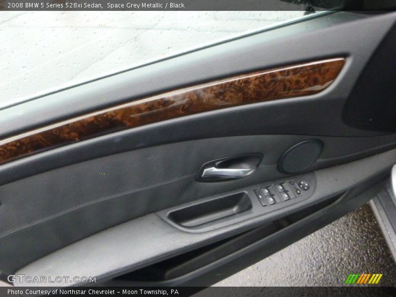 Space Grey Metallic / Black 2008 BMW 5 Series 528xi Sedan