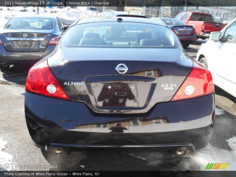 Crimson Black / Charcoal 2011 Nissan Altima 3.5 SR Coupe