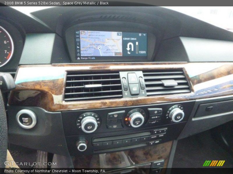 Space Grey Metallic / Black 2008 BMW 5 Series 528xi Sedan