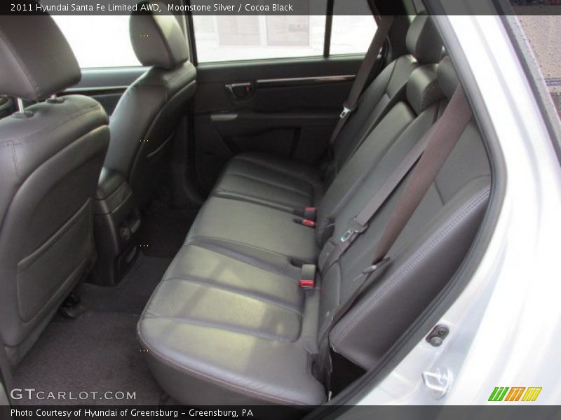 Moonstone Silver / Cocoa Black 2011 Hyundai Santa Fe Limited AWD