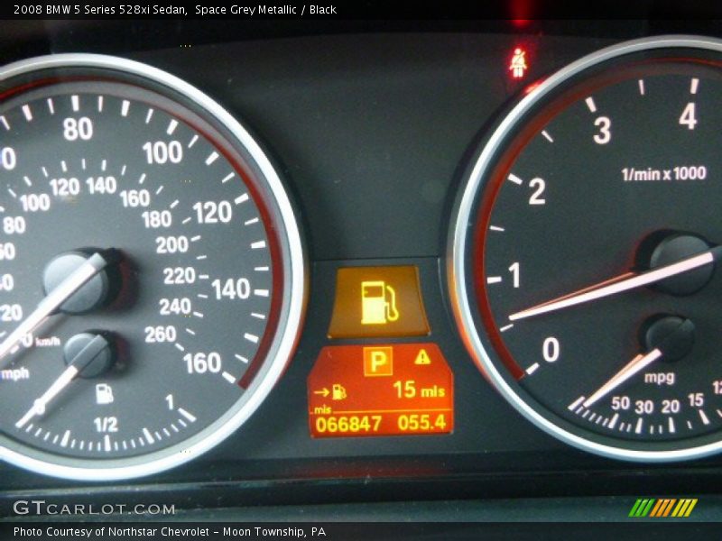 Space Grey Metallic / Black 2008 BMW 5 Series 528xi Sedan