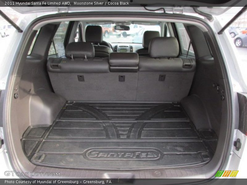 Moonstone Silver / Cocoa Black 2011 Hyundai Santa Fe Limited AWD