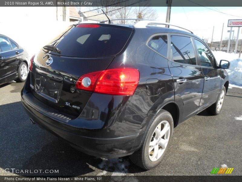 Wicked Black / Gray 2010 Nissan Rogue SL AWD