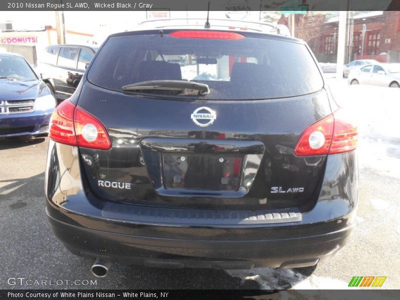 Wicked Black / Gray 2010 Nissan Rogue SL AWD