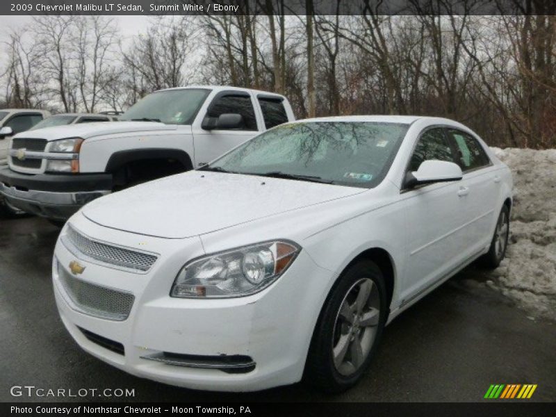 Summit White / Ebony 2009 Chevrolet Malibu LT Sedan