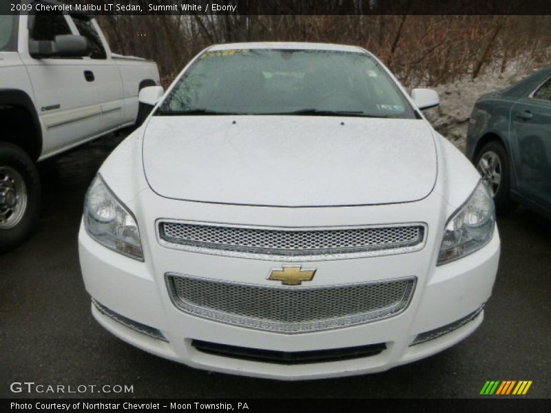 Summit White / Ebony 2009 Chevrolet Malibu LT Sedan